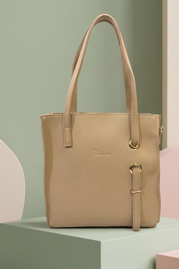 Eyelet Beige Bag