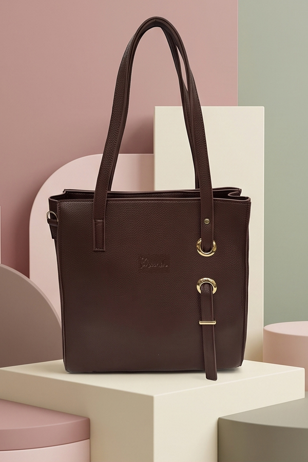 Eyelet Dark Brown Bag