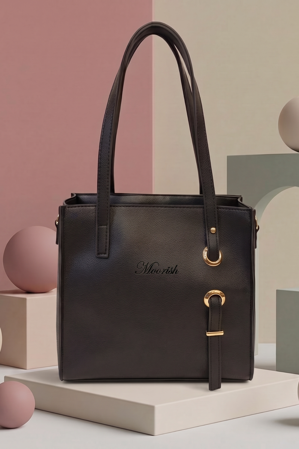 Eyelet Black Bag