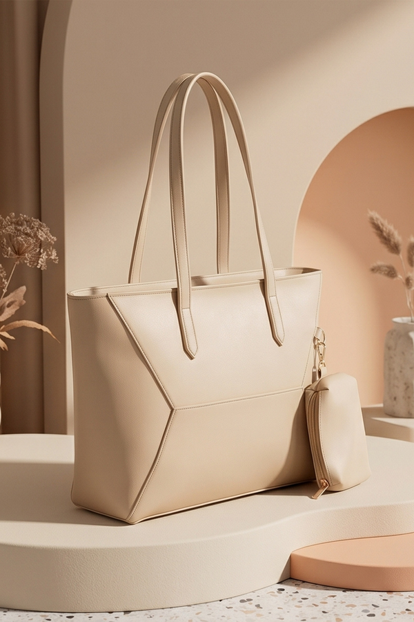 Noir tote | beige