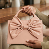 SIGNATURE BOW BAG | TEA PINK BOW