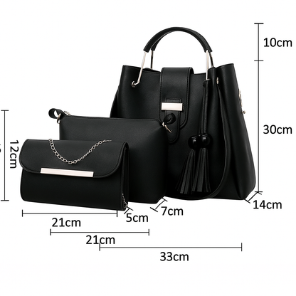 CRESCENT TRIO | 3 PIECE BLACK