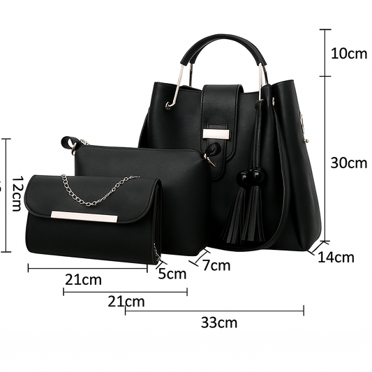 CRESCENT TRIO | 3 PIECE BLACK