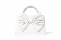 SIGNATURE BOW BAG | WHITE BOW