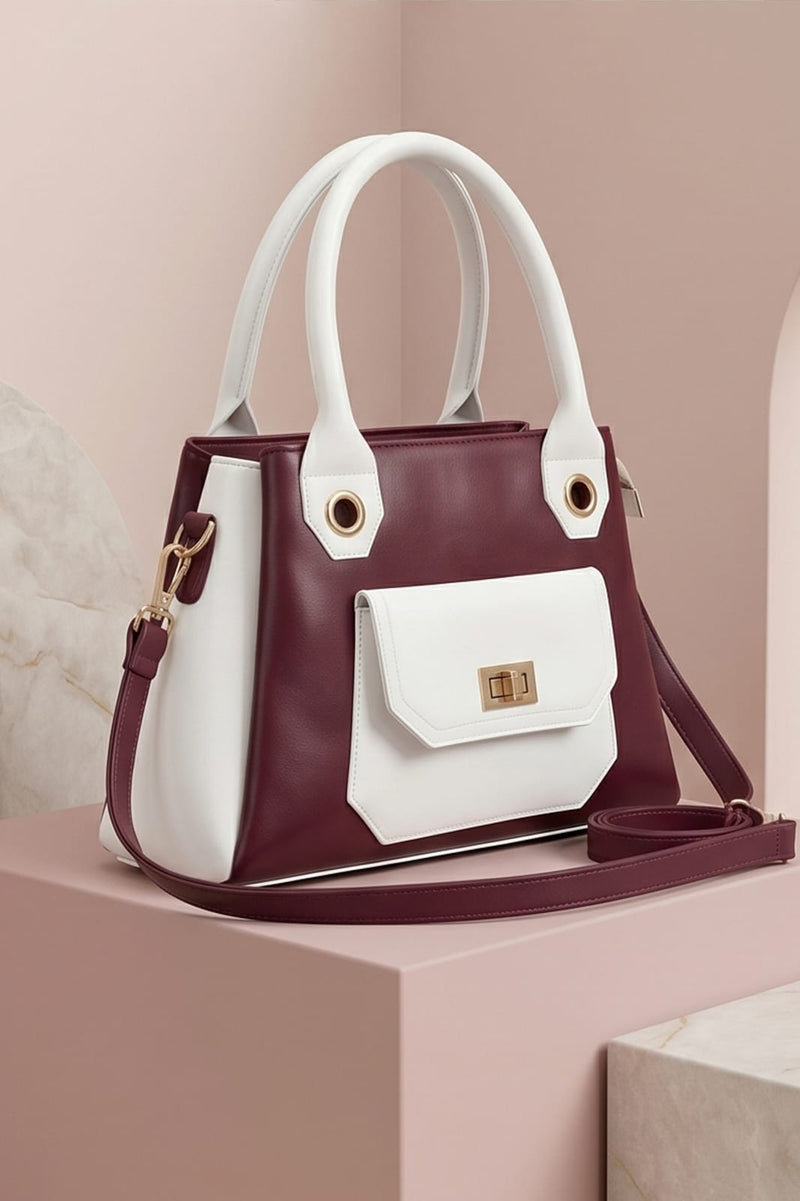 VELORA SIGNATURE BOW BAG | Maroon