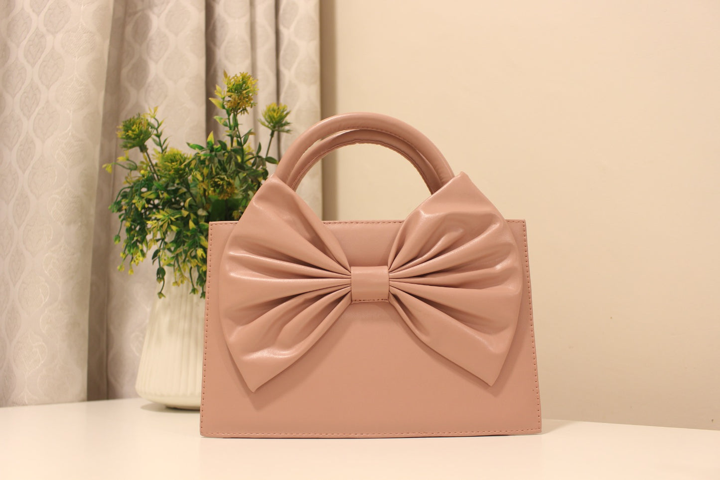 SIGNATURE BOW BAG | TEA PINK BOW