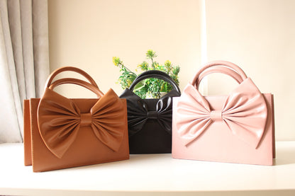 SIGNATURE BOW BAG | TEA PINK BOW