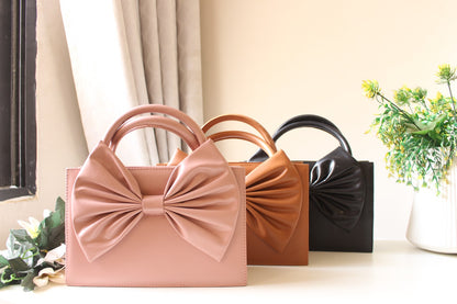 SIGNATURE BOW BAG | TEA PINK BOW