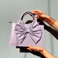 SIGNATURE BOW BAG | PURPLE BOW