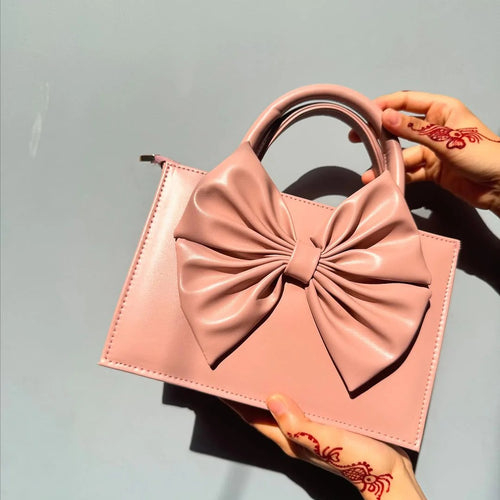 SIGNATURE BOW BAG | TEA PINK BOW